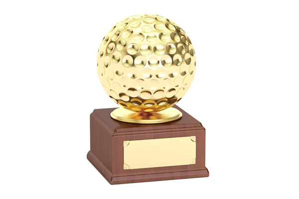 Gold award cup golf, rendu 3D — Photo