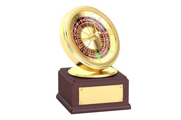 Golden Roulette Award concept, 3D rendering — Stock Photo, Image