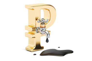 Rus petrol kavramı, 3d render