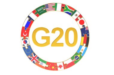 G20 kavramı, 3d render
