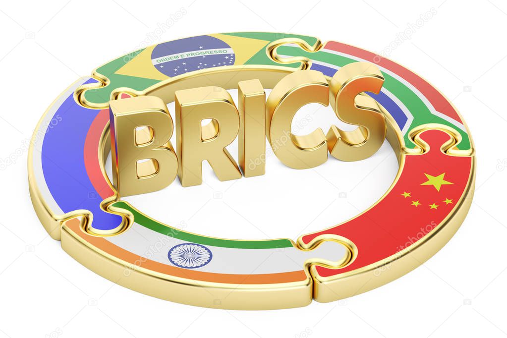 BRICS summit concept, 3D rendering