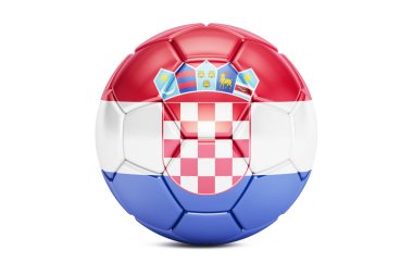 Hırvatistan, 3B oluşturma bayrağı futbol topu
