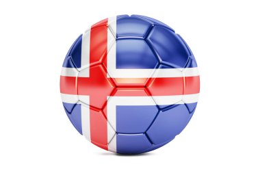 İzlanda, 3B oluşturma bayrağı futbol topu