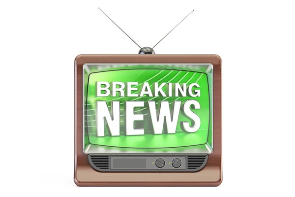 Breaking News concept, rendering 3D — Foto Stock