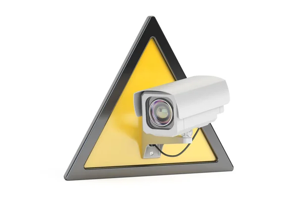 CCTV камери відео спостереження знак, 3d-рендерінг — стокове фото