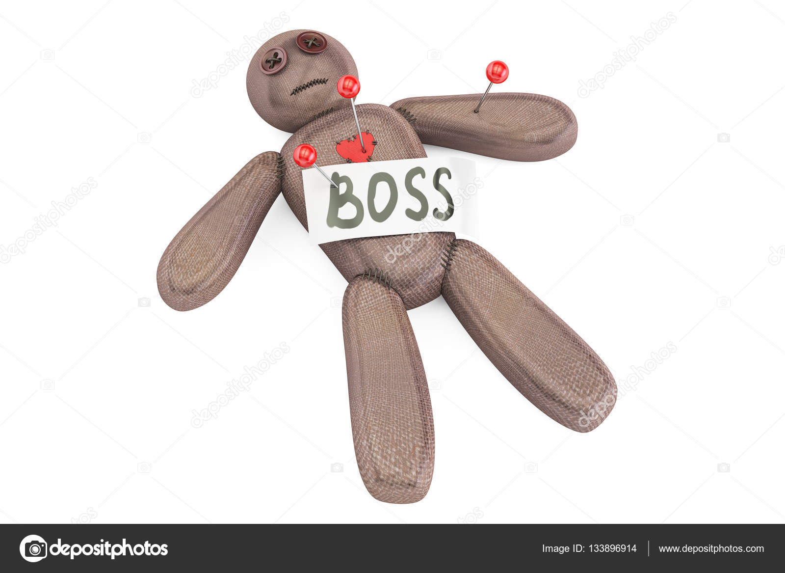 voodoo doll with needles