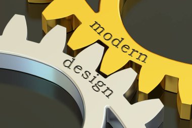 modern tasarım konsepti üzerine çark, 3d render