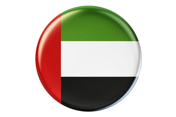 Insignia con bandera de Emiratos Árabes Unidos, representación 3D —  Fotos de Stock