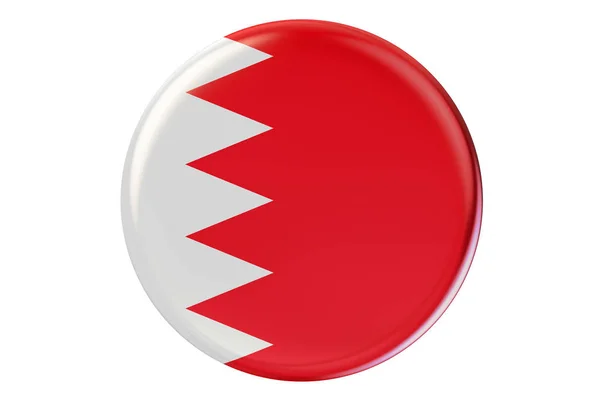 Badge avec drapeau de Bahreïn, rendu 3D — Photo