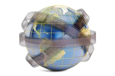 Dünya sinema ve Sinematografi kavramı, 3d render