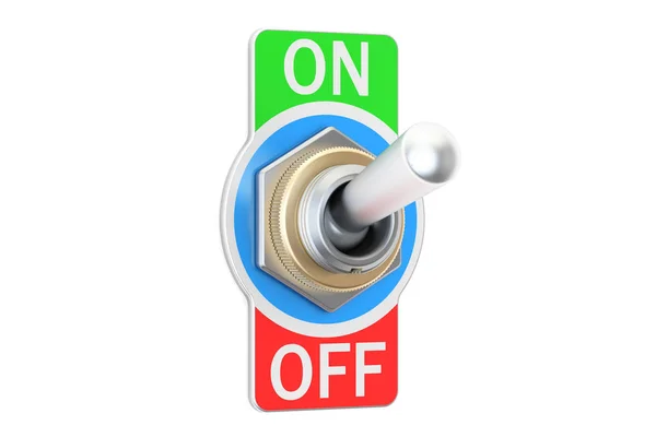Switch on and off, 3D rendering — Stock Photo, Image