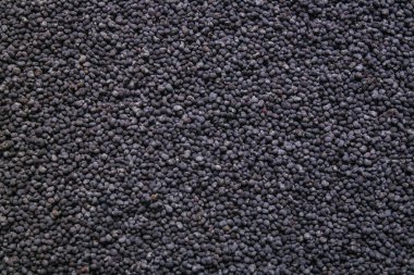 Siyah haşhaş tohumu arka plan ve dokulu