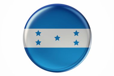 Honduras bayrağı ile 3d render rozet