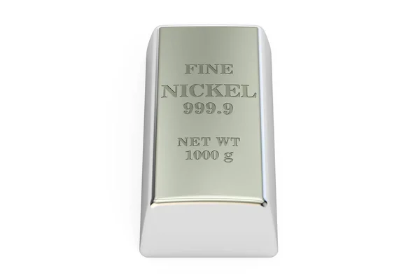 Nickel ingot, 3D rendering — Stock Photo, Image