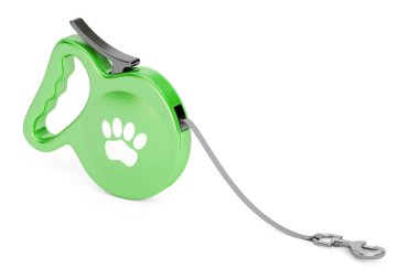 Automatic Retractable Traction Rope. Walking Lead Leash, 3D rend clipart