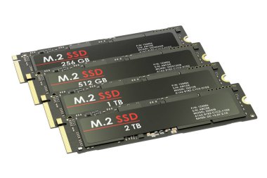 Grup M2 Ssd, 3d render