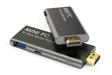 Mini Pc Tv Dongle sopa, 3d render