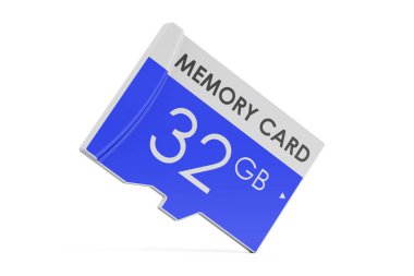 bellek kartı 32 Gb, 3d render