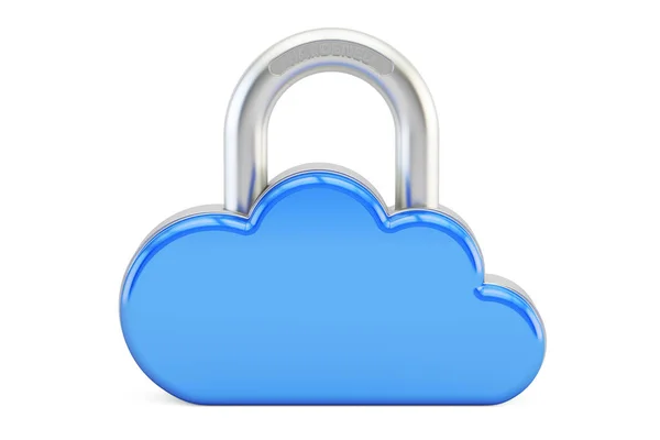 Computación Cloud Padlock. Concepto de seguridad y protección de datos3 —  Fotos de Stock