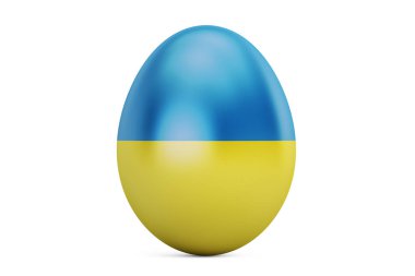 Ukrayna, 3B oluşturma bayrağı ile Paskalya yortusu yumurta