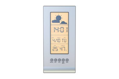 weather station closeup, 3D rendering clipart