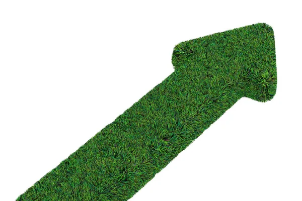 Freccia dall'erba, rendering 3D — Foto Stock