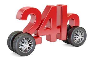 24 teslimat kavramı, 3d render