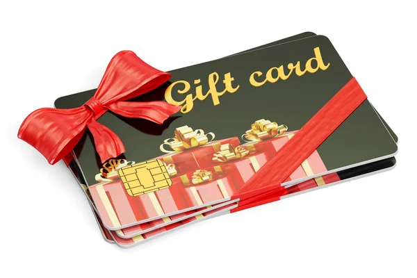 Gift cards, 3D rendering — Stock Photo, Image