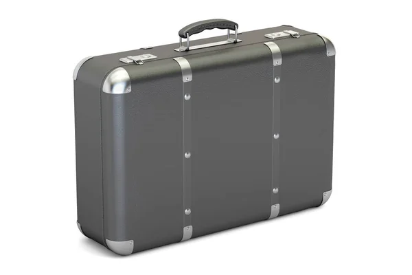 Kožený kufr, vykreslování 3d objektů — Stock fotografie