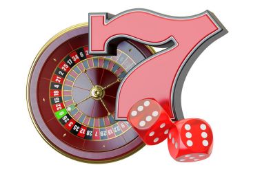 Casino kavramı. 3D render