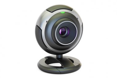 Webcam closeup, 3d render 