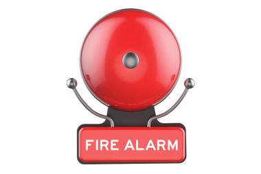 Yangın Alarm, 3d render