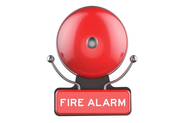 Alarm pożarowy, renderowania 3d — Zdjęcie stockowe