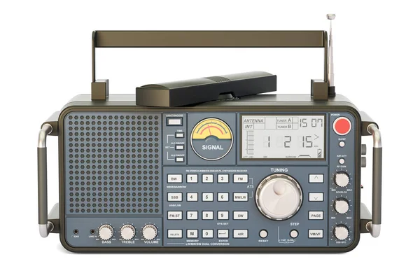 Modern digital radio, 3D rendering — Stock Photo, Image