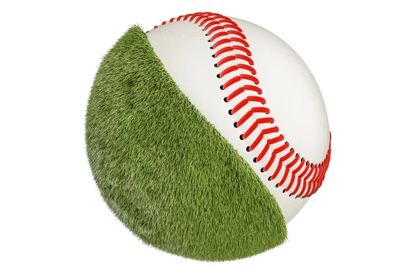 Concepto de pelota de béisbol, representación 3D —  Fotos de Stock
