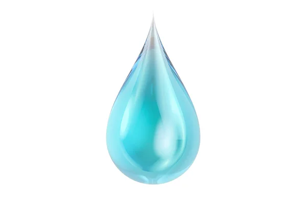 Fecho da gota de água, renderização 3D — Fotografia de Stock