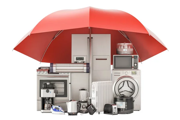 Hushåll hushållsapparater, garanti och skydd koncept. — Stockfoto
