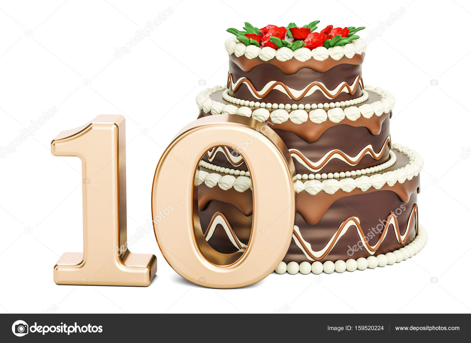 10th birthday cake Stock Photos, Royalty Free 10th birthday cake Images
