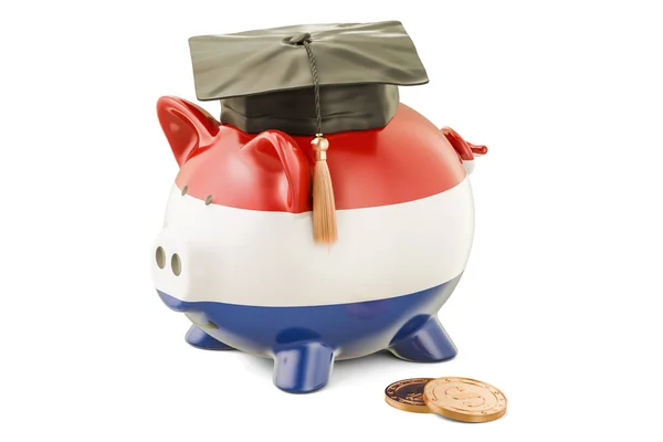オランダの概念、3 d レンダリングの教育のための貯蓄 — ストック写真