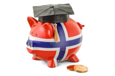 Norveç kavramı, 3d render eğitim için tasarruf