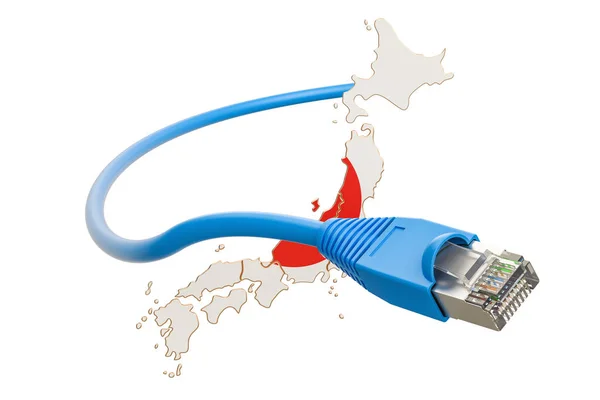 Connexion Internet au Japon concept. rendu 3D — Photo