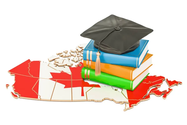 Onderwijs in Canada concept, 3D-rendering — Stockfoto