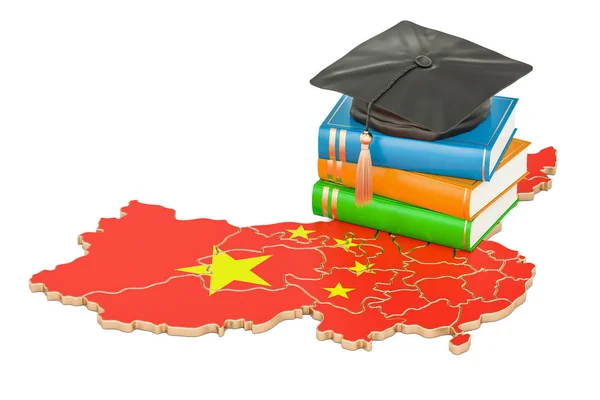 A kínai koncepció, 3d rendering oktatás — Stock Fotó