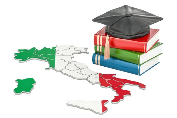 İtalya kavramı, 3d render eğitim — Stok fotoğraf