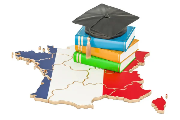 Éducation en France concept, rendu 3D — Photo