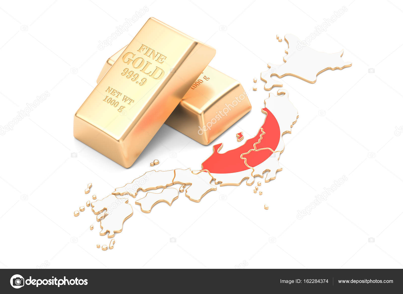 Foreign Exchange Reserves Of Japan Concept 3d Rendering Stock - 