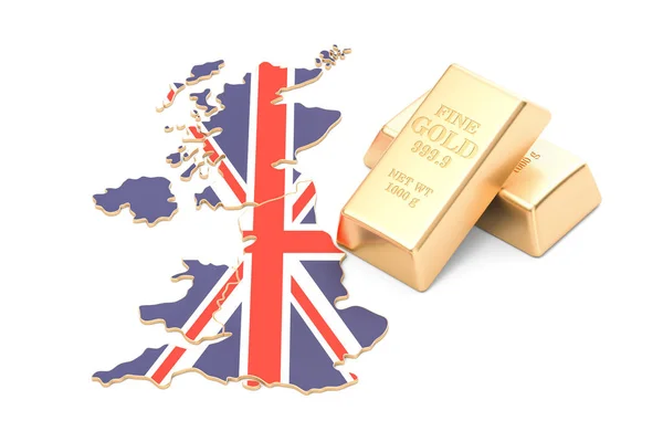 Valuta reserverar av Storbritannien koncept, 3d renderin — Stockfoto