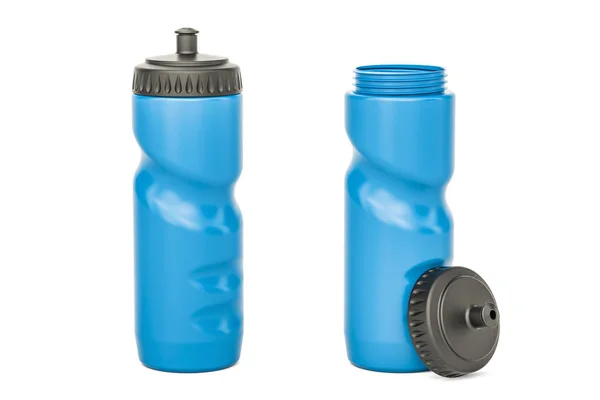 Butelki plastikowe sport, renderowania 3d — Zdjęcie stockowe
