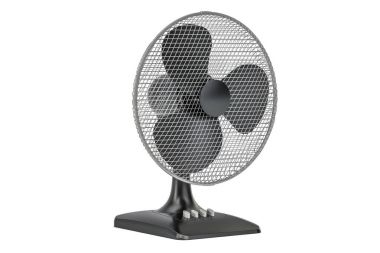 Tablo fan, yan görünüm. 3D render