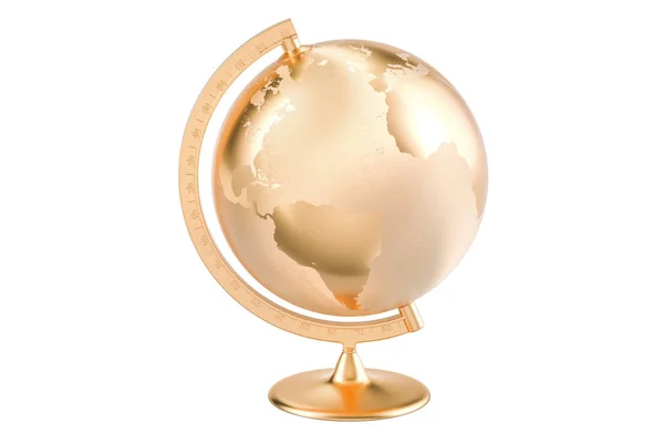 Golden globe, 3d-leképezés — Stock Fotó